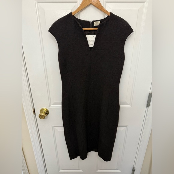 Women’s Agnona Brown Wool Pencil Sheath Dress Size EU40/US8 Designer Office - Picture 2 of 9